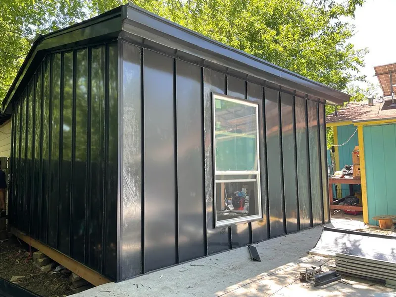 Black standing seam metal wall panels for Metal Roof Installation in Marlow Heights